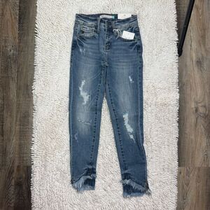 Girls KanCan High Rise Distressed Skinny Jean